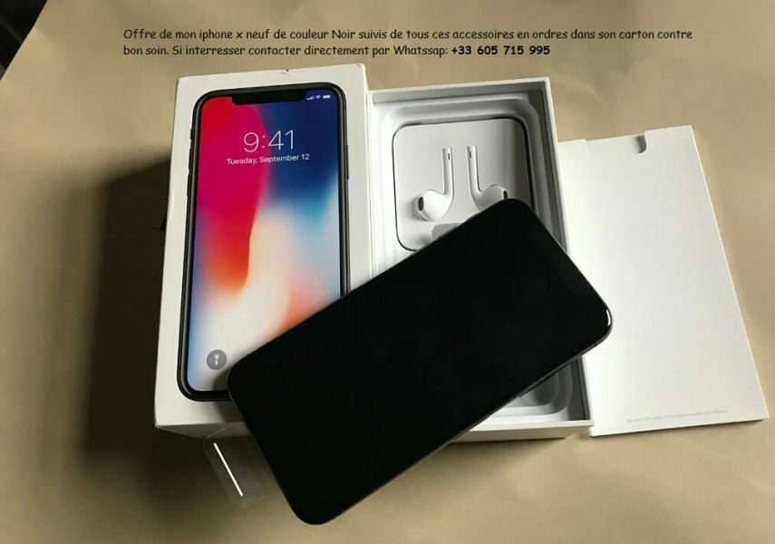 Mise en offre de mon iphone x débloquer