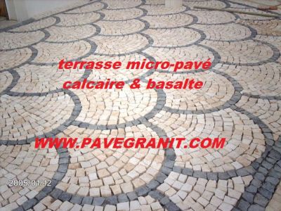 pose pave granit compris fourniture