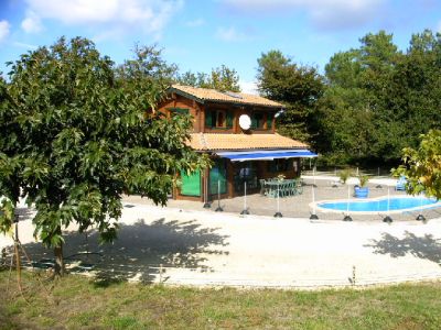 CHALET FINLANDAIS 7 couch PISCINE PRIVEE SOULAC SUR MER 
