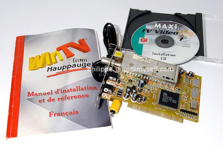 Carte d'acquisition WinTV Video. 15€ 