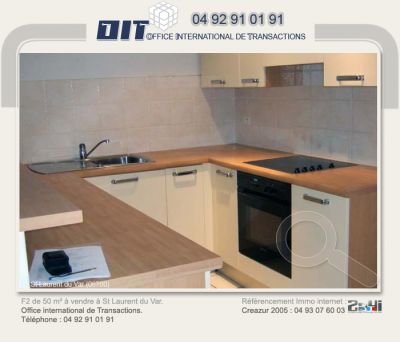 2A4I - F2 / 2  pièces à vendre à St Laurent du Var (06700).