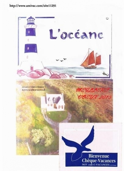 Villa Océane à 800m de la plage de l'île Vierge (  CROZON  )