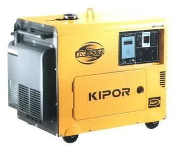GROUPE  ÉLECTROGÈNE KIPOR KDE6700T3 - 6.7 KVA  DIESEL INSONORISÉ   