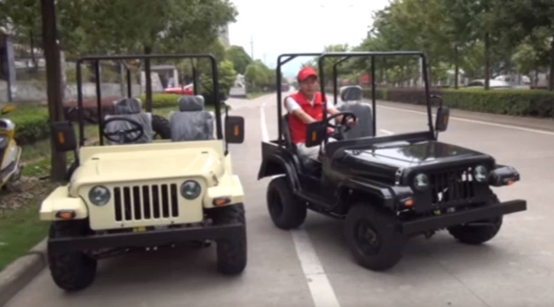 Jeep willys 200cc offroad boite auto + MA  avec treuil electrique  