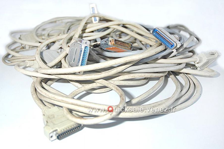 Câbles parallèle 6ft IEEE-1284 DB25 M/F pour périphériques, imprimantes.