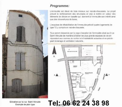 IMMEUBLE DE RAPPORT 4 lgt T2