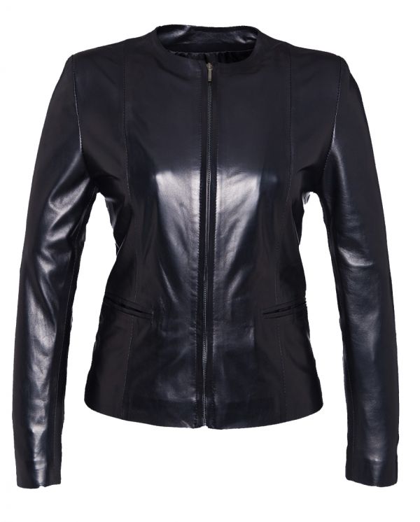 Vends Blouson femme Skiner's Cuir D'agneau Noir