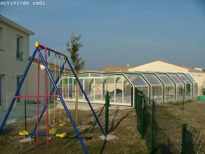 7 Maisons pour 6 personnes piscine couverte, sauna, spa, jeux enfants