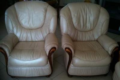 Don de mon Salon Canapé Fauteuils Cuir Vachette