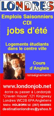 Emplois de serveurs et employés de Pub a Londres