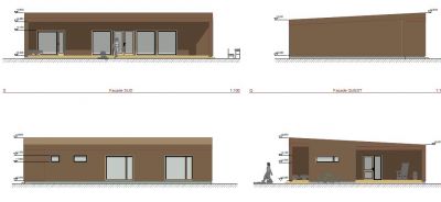 Maison contemporaine de 123.3 M² habitable plus 35.83 M² de terrasse 