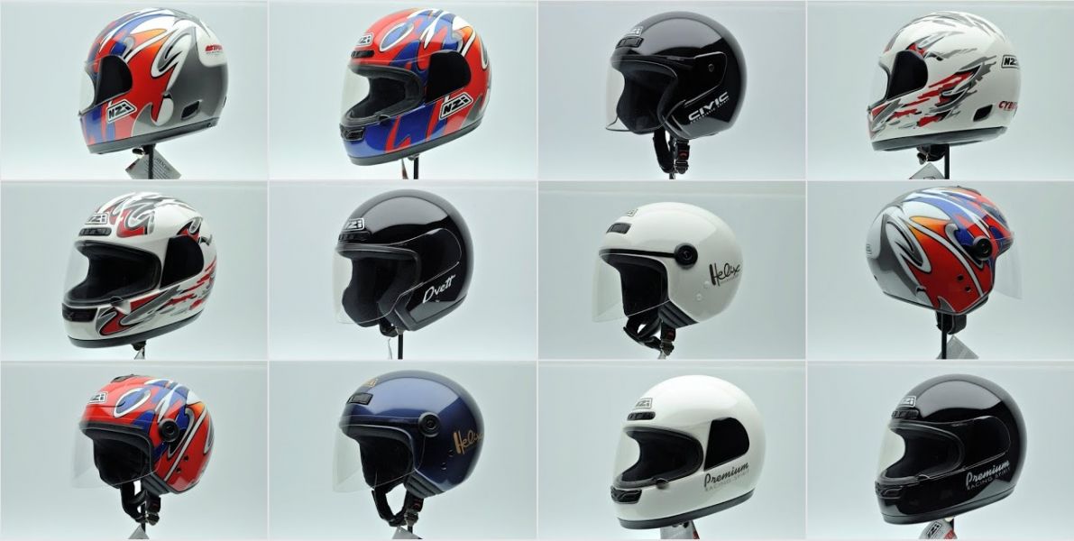 Lot de 2.865 casques moto de qualité