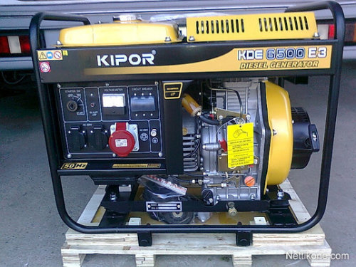 GROUPE ÉLECTROGÈNE KIPOR DIESEL KDE6500E3 - 6.7 KVA  