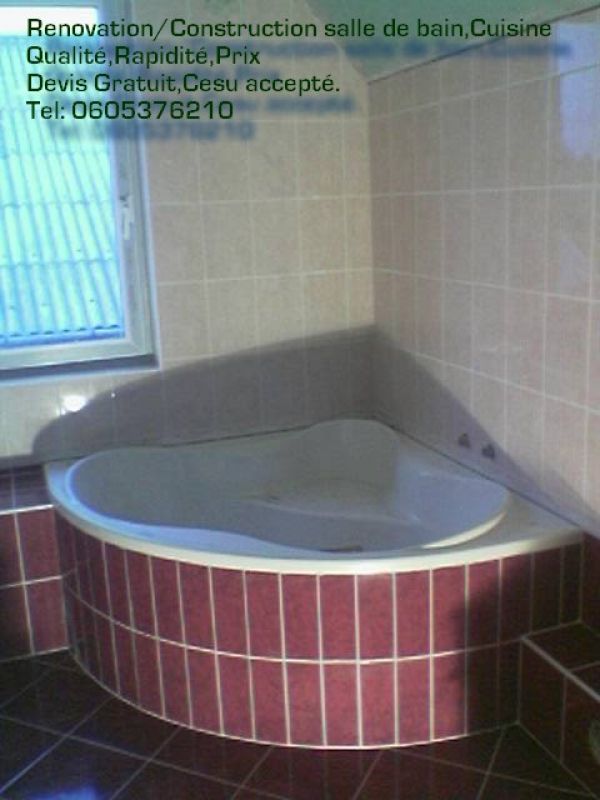 Construction/Rénovation salle de bain, cuisine. Cesu accepté.