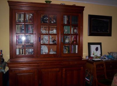 Bibliothèque bois massif