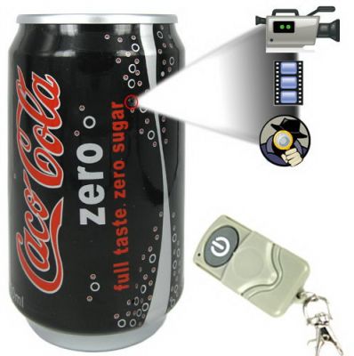 Caméra vidéo canette Coca Cola Zero