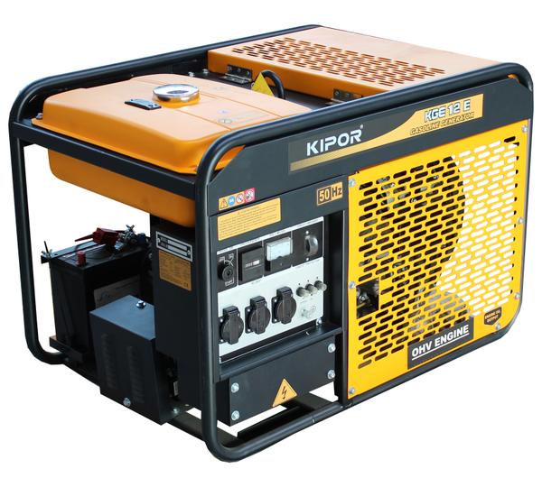 GROUPE ÉLECTROGÈNE KIPOR KGE12E - 10.5 KVA ESSENCE