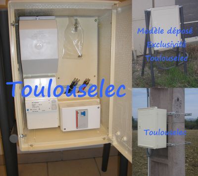 Coffret compteur de chantier EDF triphasé 400V NEUF (PRO)