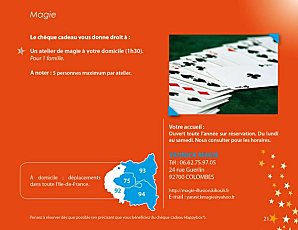 Réserver votre professeur de magie à votre domicile...