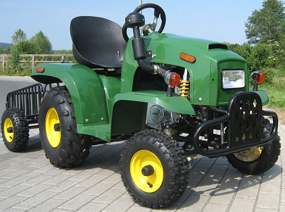 Tracteur 110 cc avec remorque et vitesses automatique + mar