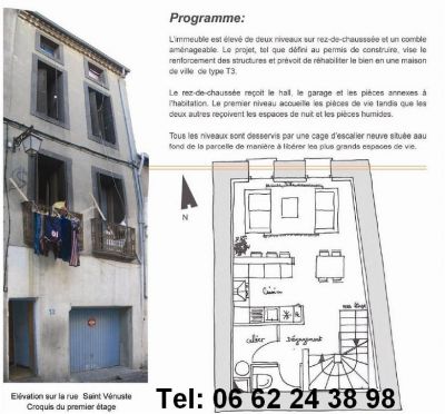 MAISON DE VILLE T3 de 120 m²