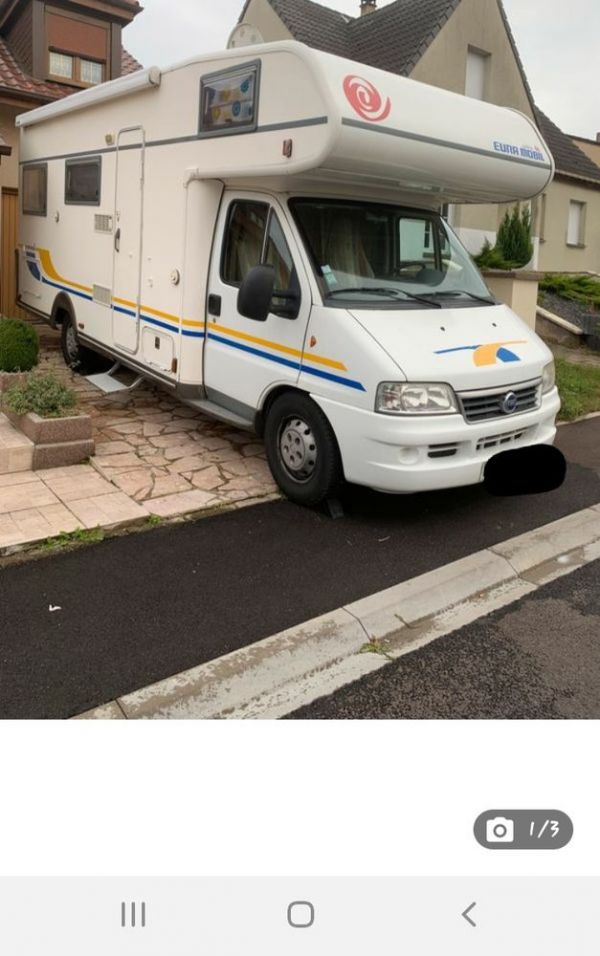   Don camping car capucine Eura mobil activa porteur fiat ducato porteur Fiat ducato 2.8JTD 127 CH