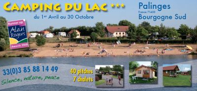 Chalet en Bourgogne du sud au bord d'un lac avec plage