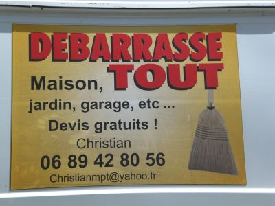 debarrasse maison, jardin, garage, etc