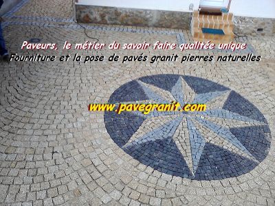Pose pavés granit